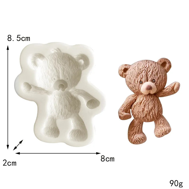 3D Bear Silicone Mold