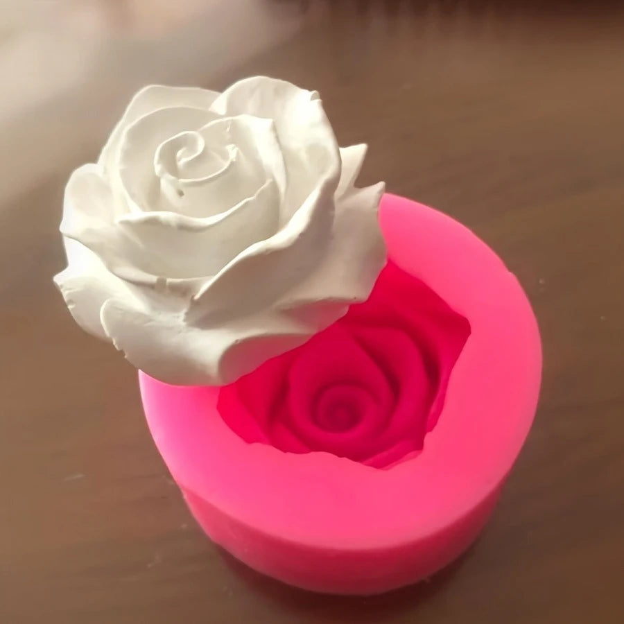 3D Blooming Rose Silicone Mold