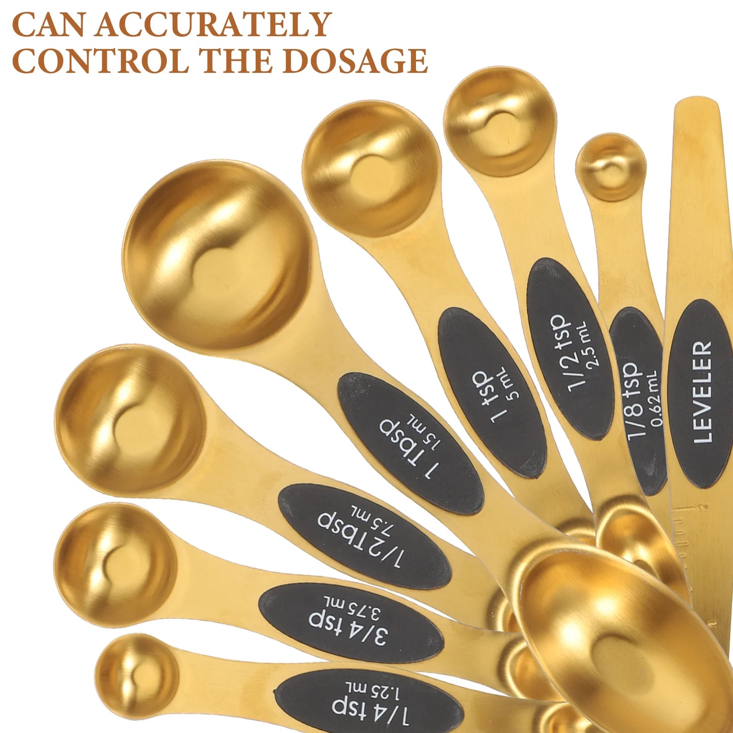 Stainless Steel Magnetic Measuring Spoon Set